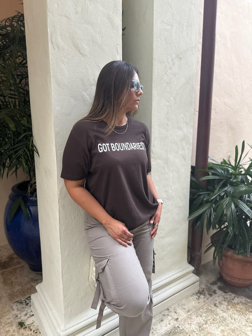 Dark Brown Tee – “Solid Ground”