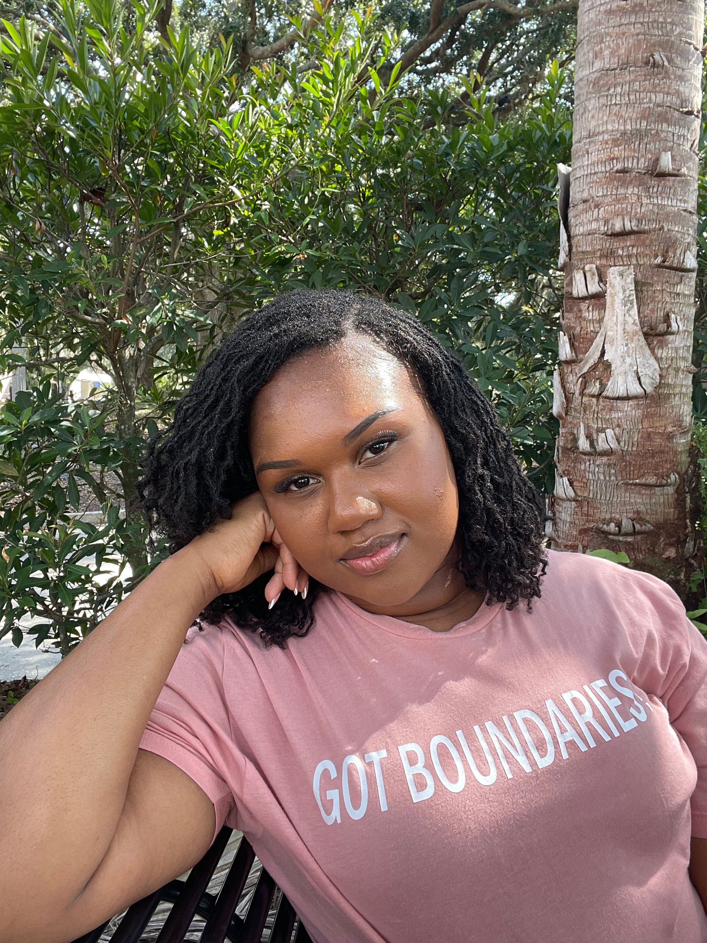 Blush Pink Tee — “Tender Power”