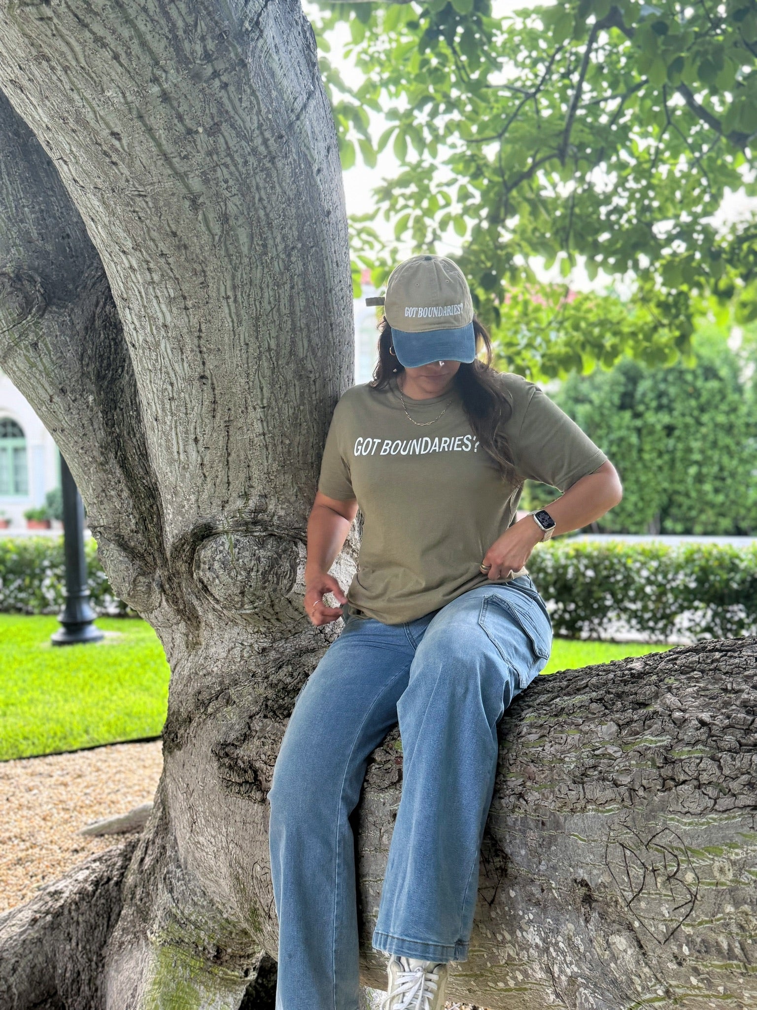 Sage Green Tee — “Rooted Grace”
