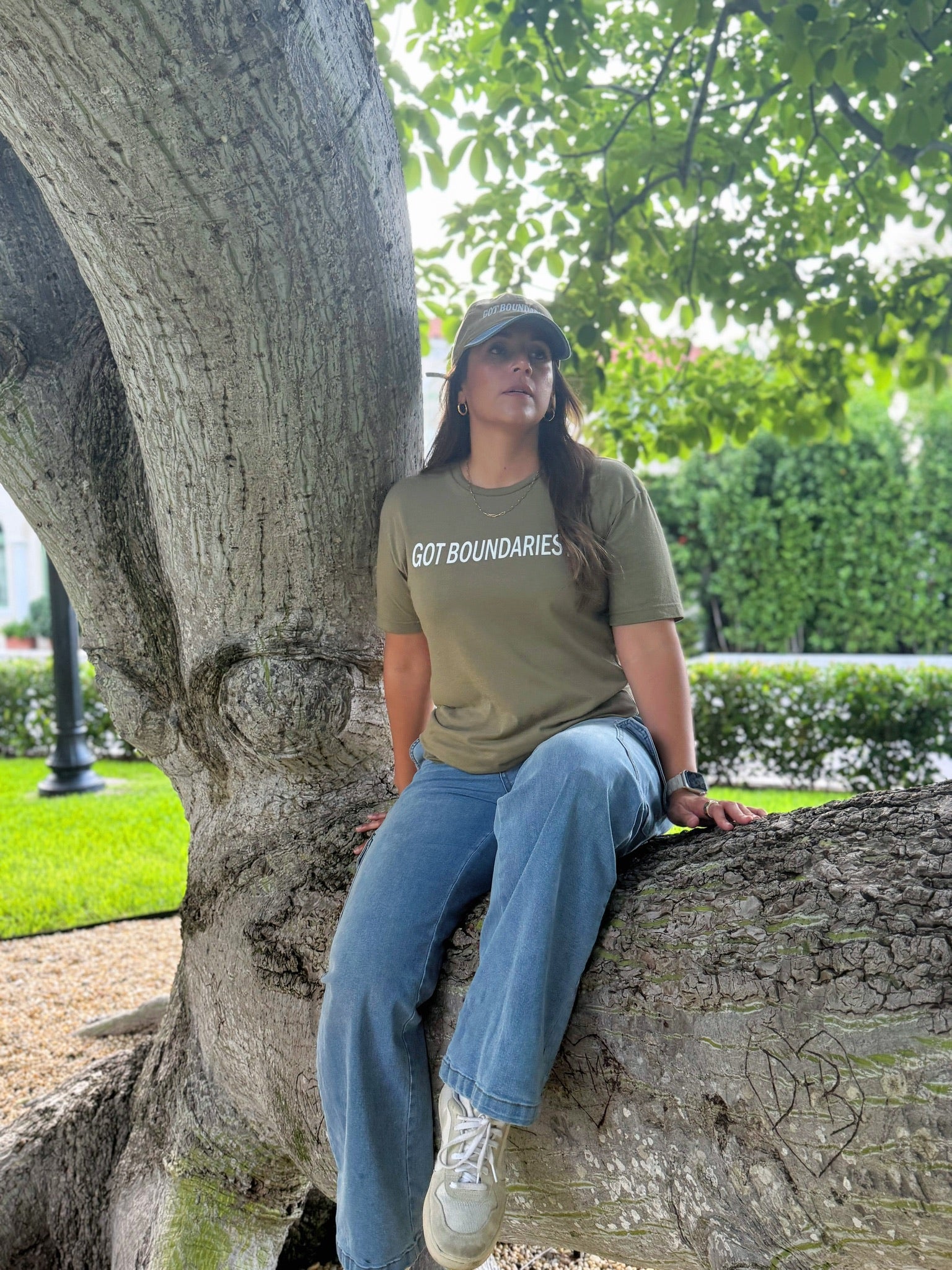 Sage Green Tee — “Rooted Grace”