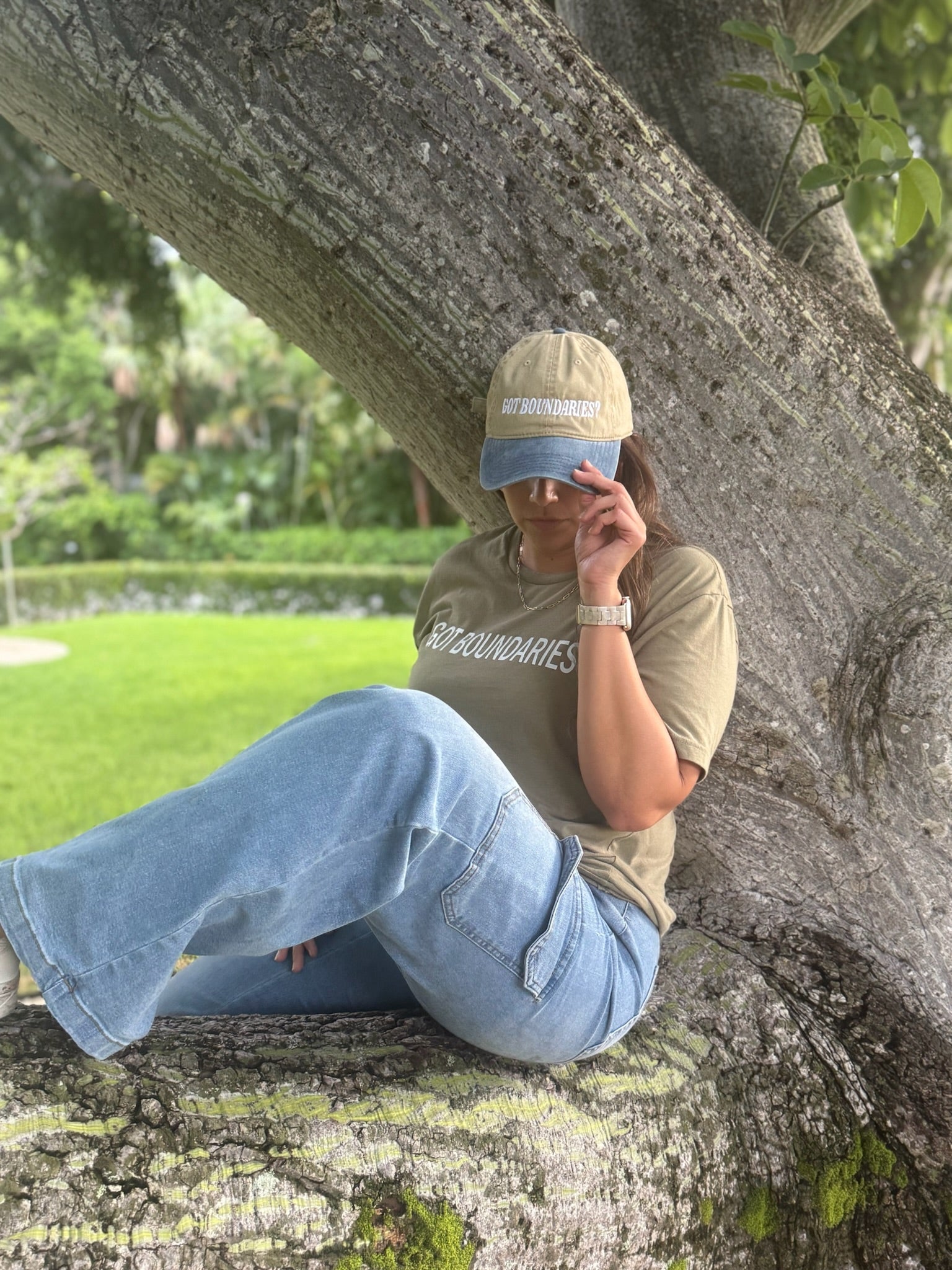 Sage Green Tee — “Rooted Grace”