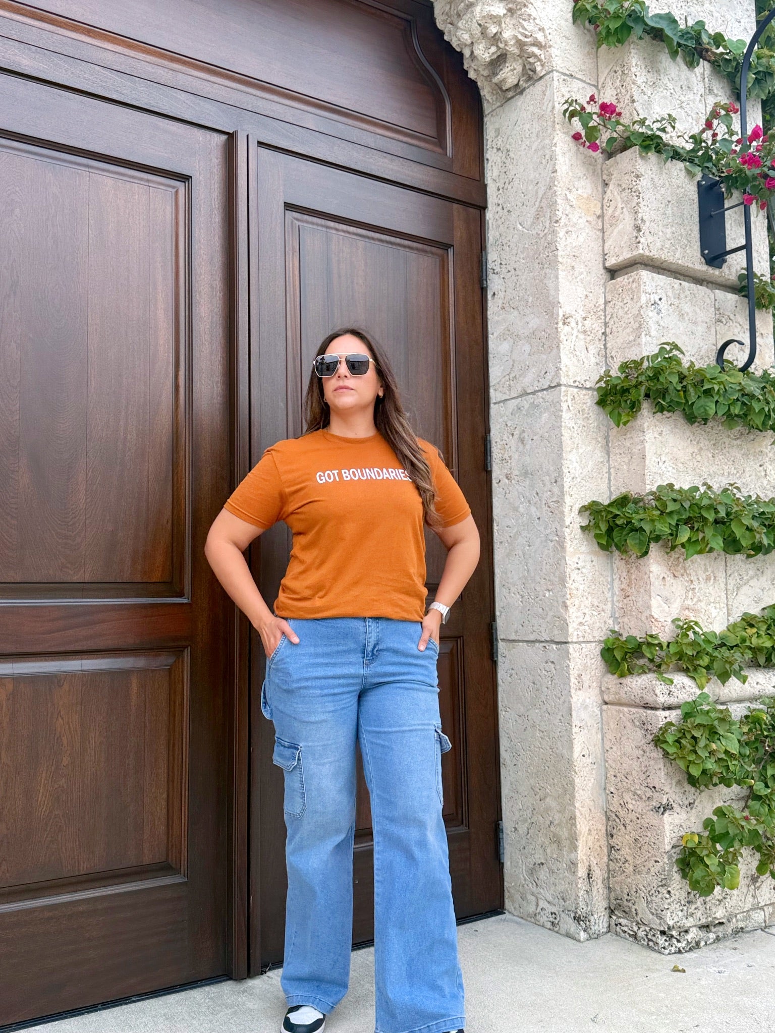 Terracotta Tee — “Grow Through It”